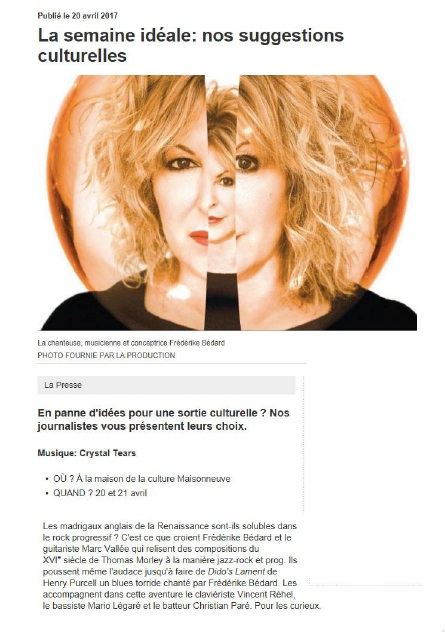 la presse crystal tears